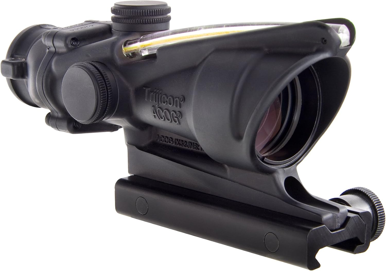 Trijicon ACOG 4 X 32 Scope Dual Illuminated Horseshoe Dot .223 Ballistic Reticle, Amber