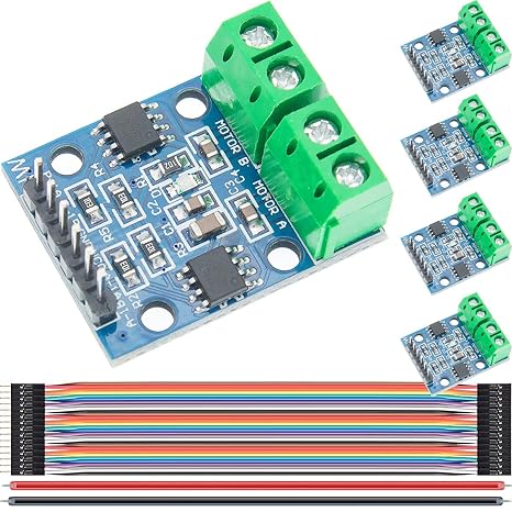 L9110S DC Stepper Motor Module, 5Pcs Dual-Channel H-Bridge DC Stepper Driver Board 2.5-12V Motor Driver Controller Module LED Lights for Arduino Stepper Motor Smart Car