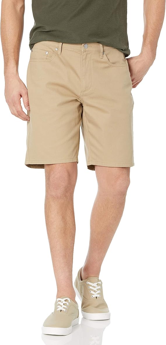 Amazon Essentials Men's 9” (23cm) Inseam Cotton Stretch Shorts