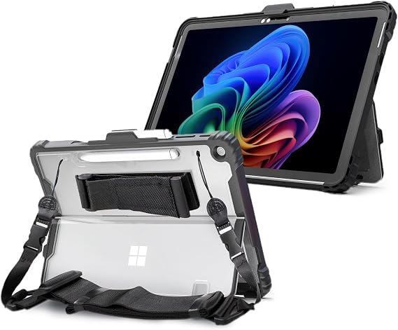 Omnpak Case for Microsoft Surface Pro 12 2025 with Hand and Shoulder Strap