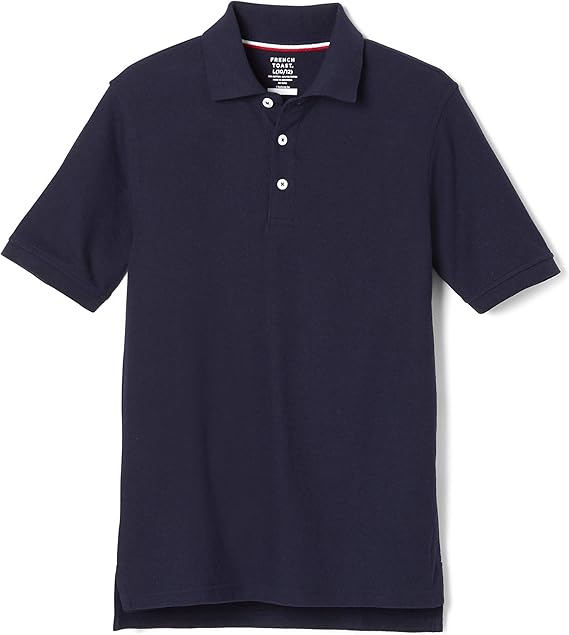 French Toast Kids' Husky Short Sleeve Pique Polo