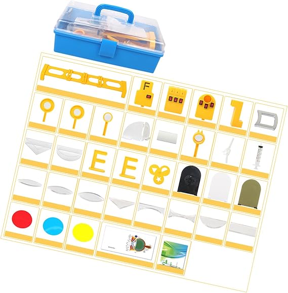 Educational Optical Measurement Tool Hands on Physics Optics Experiment Box Set for Science Labs Physics Experiments Physical Optics Experiment Set