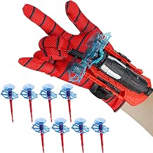 Spider Gloves Man Web Shooter Toy, Spider Kids Plastic Role-Play Launcher Glove Cool Movie Launcher with Wrist Toy Set Funny Decorate Children Educational Toys RED