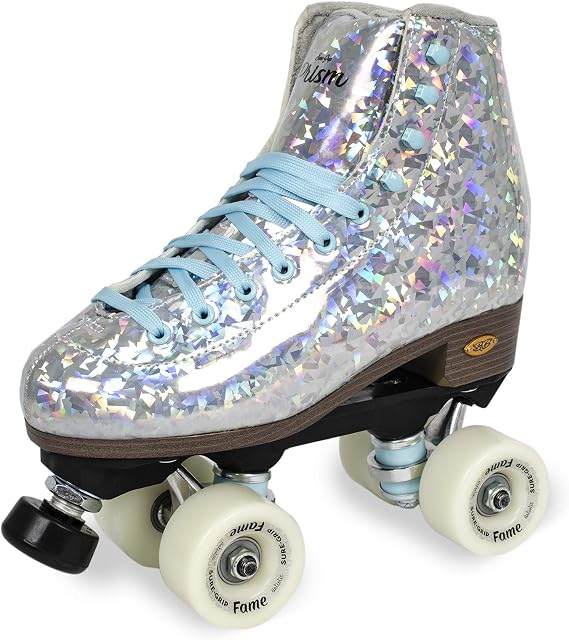Sure-Grip Prism Plus Roller Skates Indoor (Sliver, Size 10)