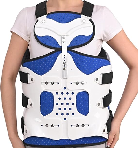 Thoracolumbar postoperative Protection Device, Adjustable thoracolumbar Fixation Brace, for Spinal Lumbar Compression fractures(A)
