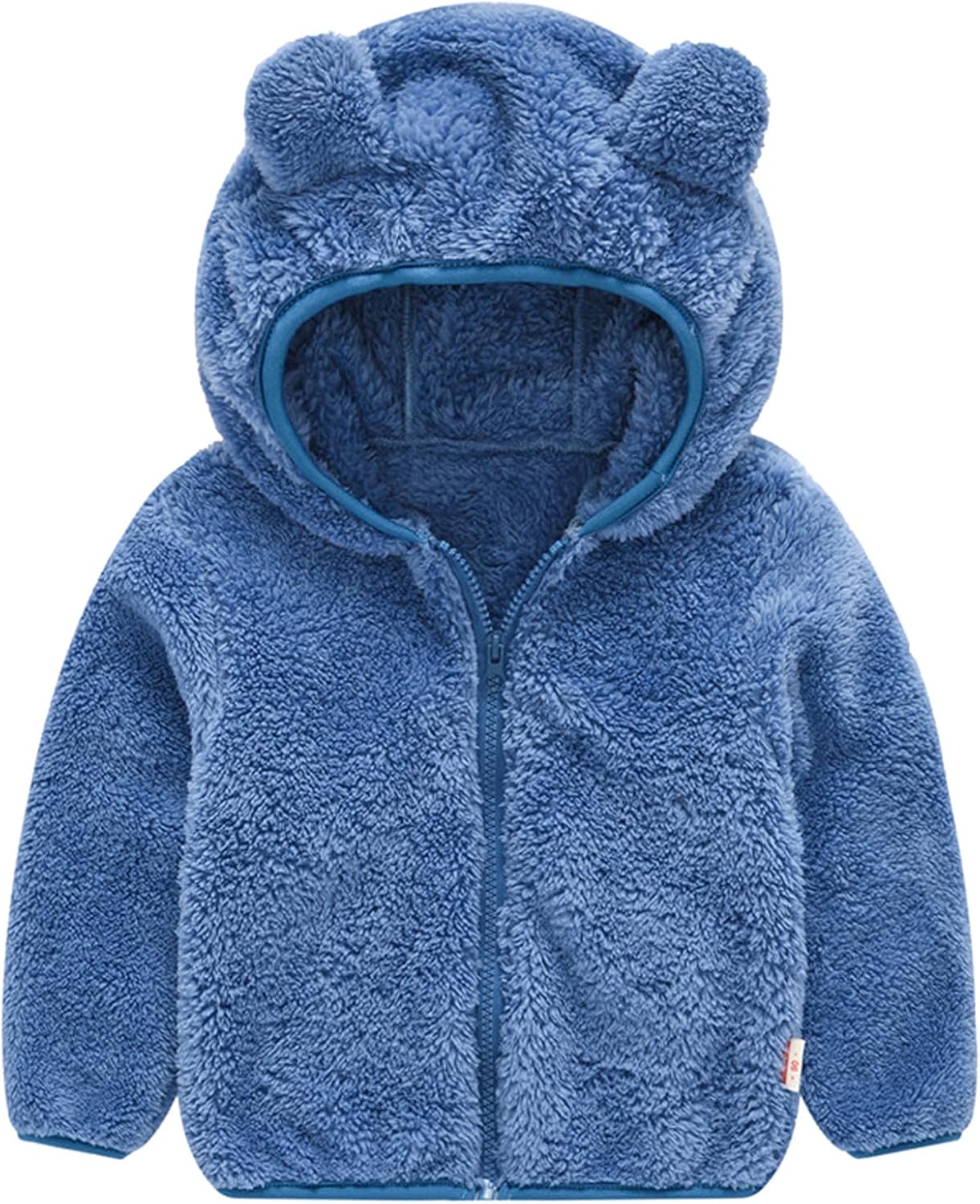 LISfsa Baby Kids Boys Girls Fleece Zip Up Hoodie Coat with Bear Ears Warm Winter Jackets Sweatshirt Outwear Winter Clothes