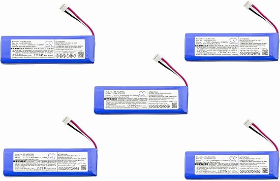 (5 Pack) XSP Battery for JBL Charge 2 Charge 2 Plus Charge 2+ Charge 3 2015 Charge 3 2015 Version PN GSP1029102R P763098