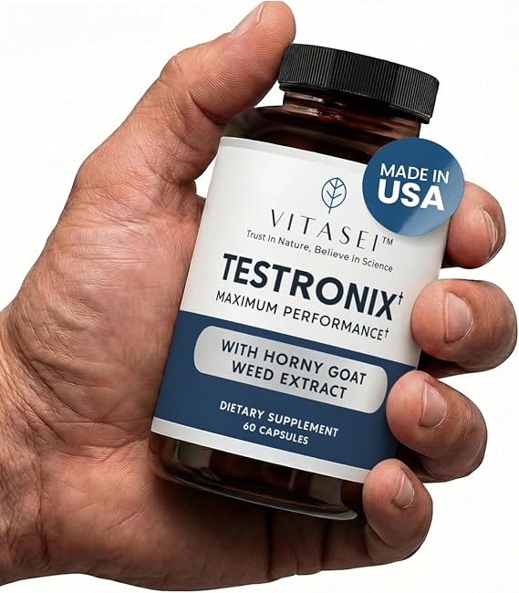VITASEI Testronix Performance & Muscle Supplement 60 Capsules (1 Pack)