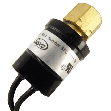 Supco Fan Cycle Switch,110 psi OP,170 psi CL SFC110170-1 Each