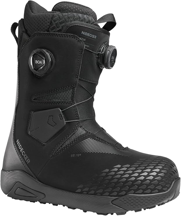 Nidecker Altai Double BOA Men's Snowboard Boots | H5 BOA, Flex 6/10, EVA/Rubber Outsole, Supermatic Optimized, External Heel Lock, Heat Moldable Liner, Articulating Cuff