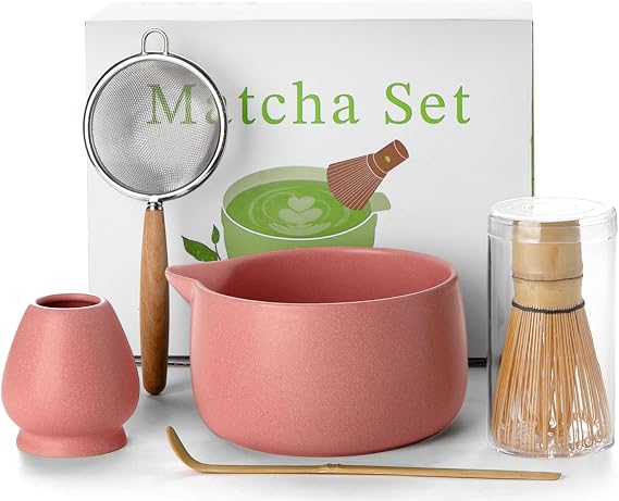 20OZ Matcha Whisk Set, 5PCS Matcha Kit for Ceremony, Gift for Matcha Lovers