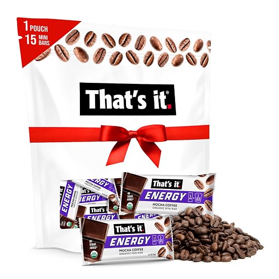 That's it. Organic Energy Coffee Mini Bars, Mocha Coffee, 15 Pack