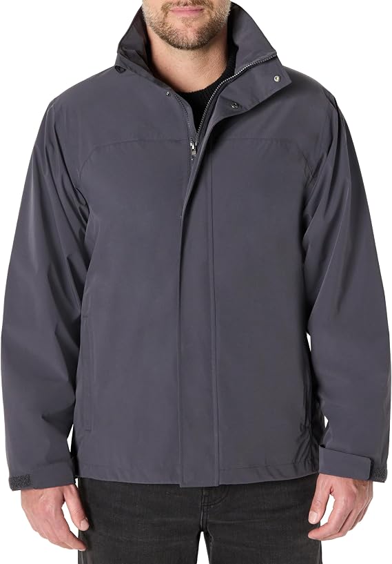 Amazon Essentials Men's Waterproof Packable Rain Jacket