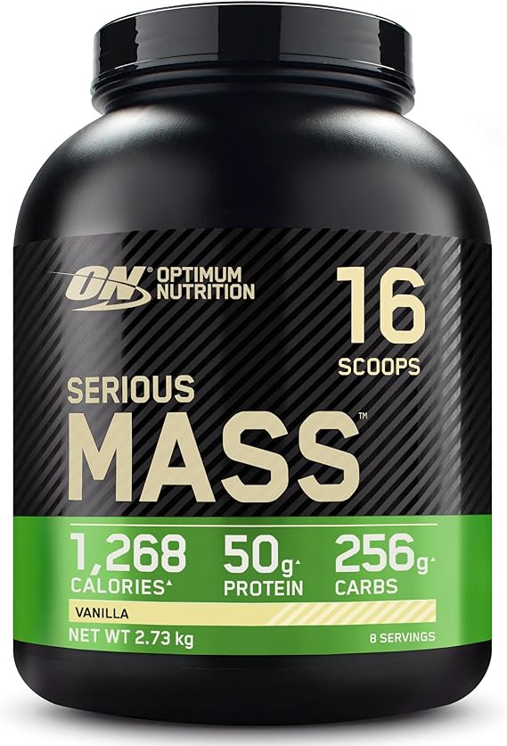Optimum Nutrition Serious Mass Protein Powder, 2.73 Kg, 8 Servings