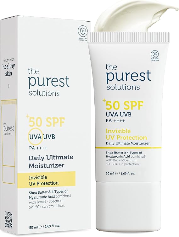 The Purest Solutions, Yüksek Koruma ve Nemlendirici Etkili Güneş Koruyucu Krem SPF 50, 50 ml