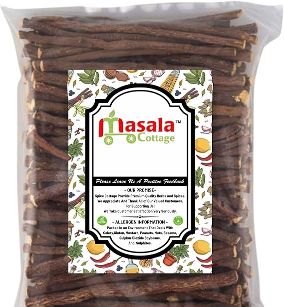Liquorice | Licorice Dried Root Sticks | Jethimadh Sticks Premium by Masala Cottage® 25g-1.9kg (50g)