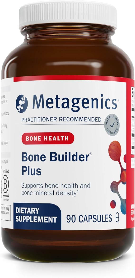 Metagenics Bone Builder Plus MCHC, Bone Density Support, 90 Capsules | Bone Health Supplement, 90 mg Calcium with Microcrystalline Hydroxyapatite (MCHC), Supports Bone Mineral Density, Gluten-Free