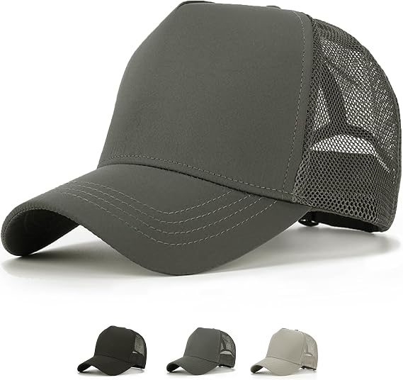 Oversize Quick Dry Mesh Baseball Cap XXL Big Head Hats for Men Large Head Hats Dad Hat Adjustable 23.6"-25.6"