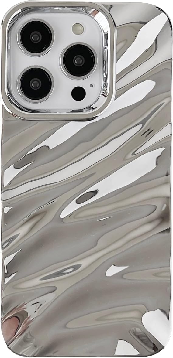Caseative for iPhone 15 Pro Case, Silver
