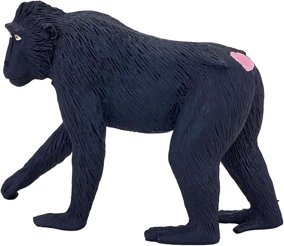 MOJO Black Crested Macaque Toy Figure