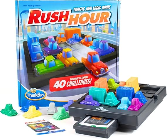 ThinkFun - Rush Hour®, Logic Game from 8 years, challenge to solve