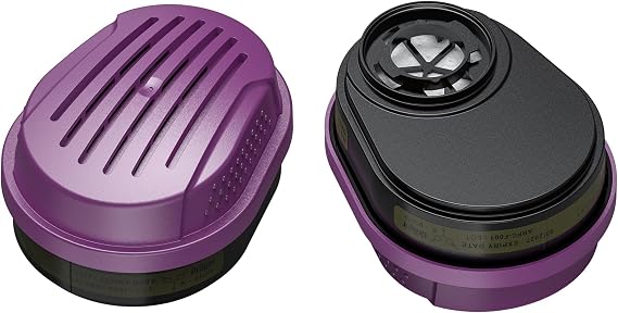 Drager X-plore Combination Cartridge OV/AG/HF/FM/CD/AM/MA/HS/P100 | 2 Pieces | NIOSH-Approved X-plore 5500 Full-Face Respirator Mask X-plore 3300 & 3500 Half-Face Masks