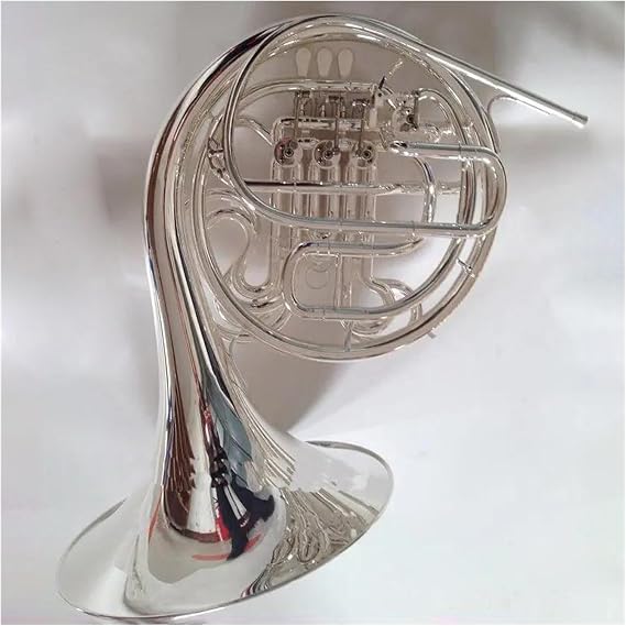 Integral Double Row 4 Keys F/Bb Tone French Horn Silver French Horn With Accessories