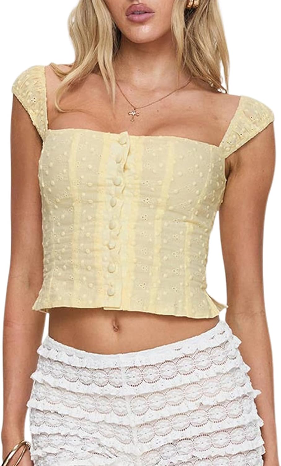 Womens Slim Fit Camisole Tank Top Vest Y2k Embroidered Summer Going Out Aesthetic Cami Sleeveless Shirts Crop Tops