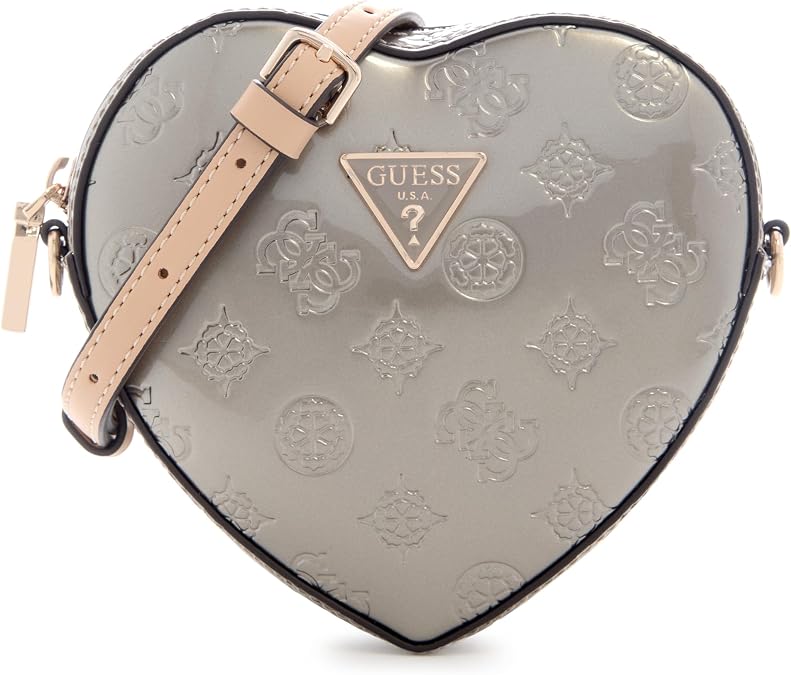 GUESS Womens Arnela Mini Heart Bag