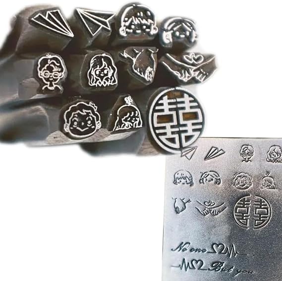 Custom Metal Stamping Kit, Steel Number Letter Alphabet Punches Logo, for Personalized Embossing Jewelry Making Crafting Pottery