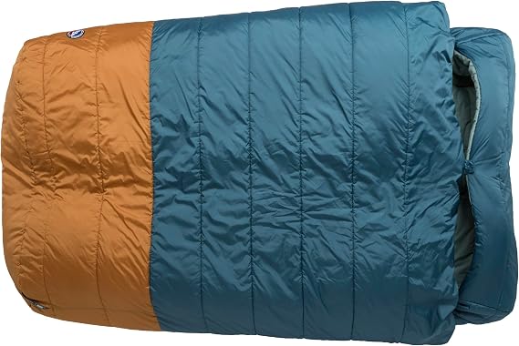 Big Agnes Dream Island 20F Doublewide Sleeping Bag - 2-Person Sleeping Bag with Double Zipper Entry, Zip-Off Quilt, Pad Attachment System