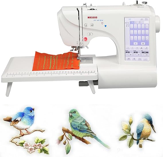 Home Computerized Sewing Machine, Multi-Function Embroidery Sewing Machine,Electric Digital Embroidery Machine,with 7-Inch LCD Touch Screen,for Home Decoration,Clothing, Crafts