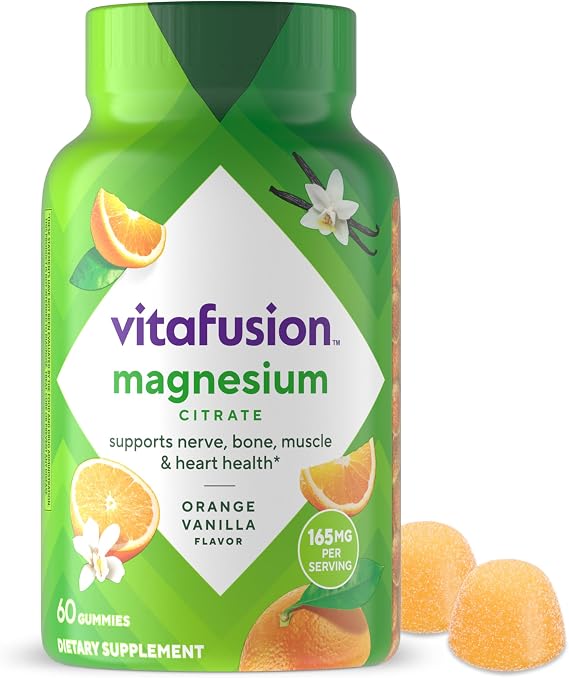 Vitafusion Magnesium Citrate Gummy | High Absorption 60 Gummies