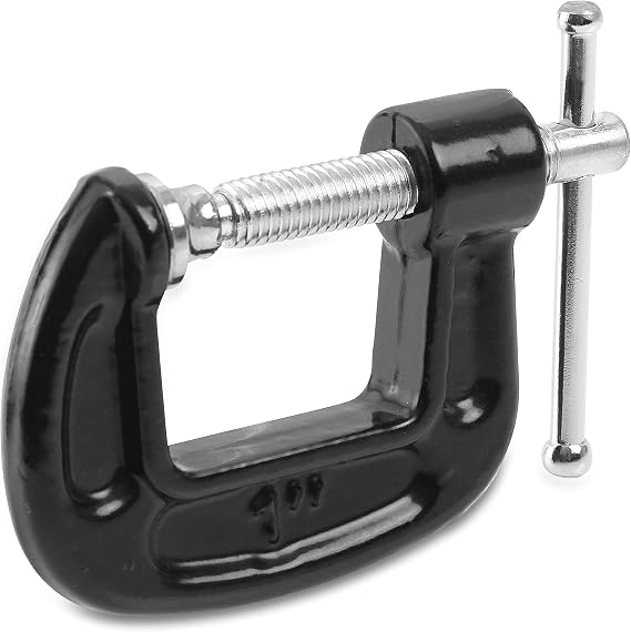 GreatNeck Saw CC1 1-Inch C-Clamp, Automotive and Wood Clamps, Wood Working Tools and Welding Clamps, C Clamps for Home Improvement and Automotive Repair