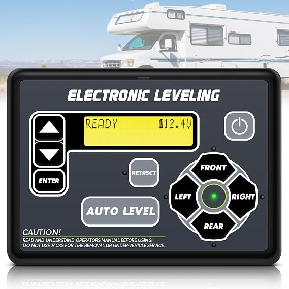 421484 RV Leveling System Control Panel Replacement Touchpad for Lippert Ground Control TT, 5th Wheel and Travel Trailer Electronic Leveling System with Auto-Leveling Button