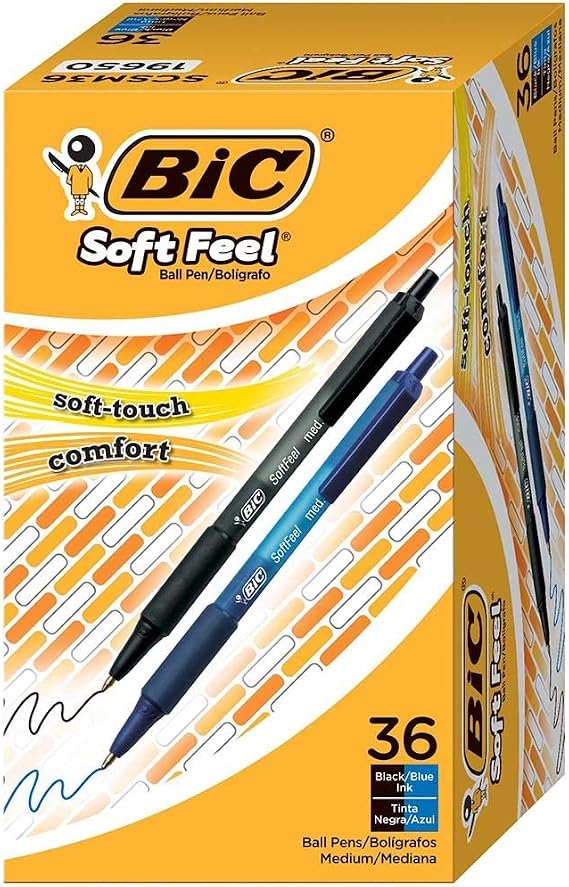 BIC Soft Feel Retractable Ball Pen