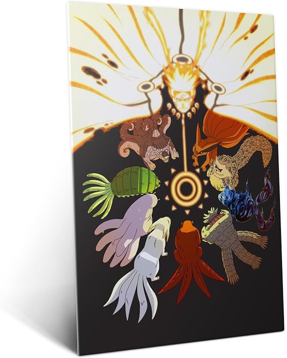 Displate Metal Poster NARUTO Tailed Beasts Gathering Size L
