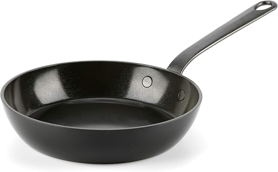 GreenPan Craft Cookware Hard Anodized Healthy Ceramic Nonstick 8" Frying Pan Skillet, Cast Stainless Steel Handles, Scratch-Resistant, Induction Safe, Dishwasher and Oven Safe, PFAS-Free, Black