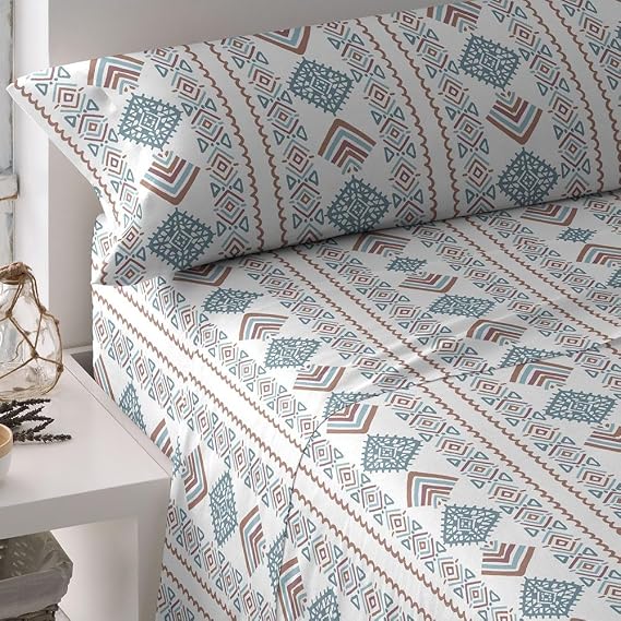 TRAMAS+ Sheets 90 x 190 / 200 cm 100% Cotton Soft Soft, 3 Piece Bedding Set, Fitted Sheet, Top Sheet, 1 Pillowcases 110 x 45 cm, Oeko Tex Certified - 90 Bed, Iker