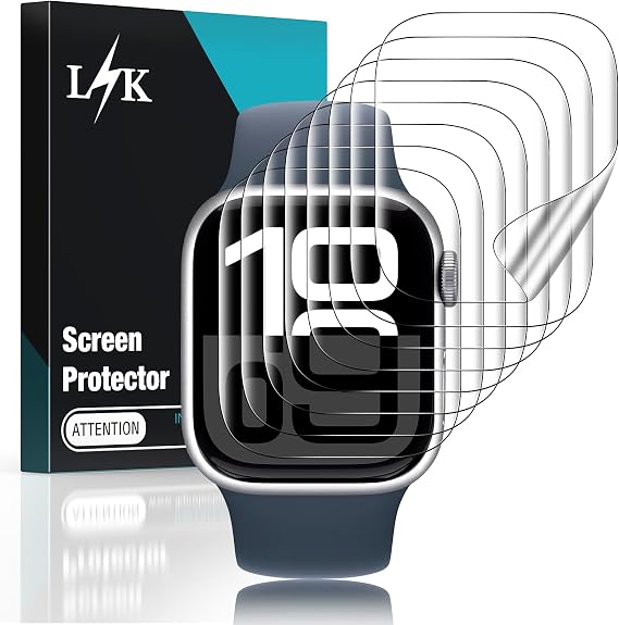 LϟK [8 Pack] for Apple Watch Series 11/10 Screen Protector 46mm