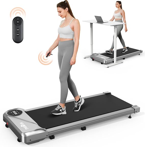 THERUN Walking Pad Under Desk, Portable Walking Pad Treadmill for Home