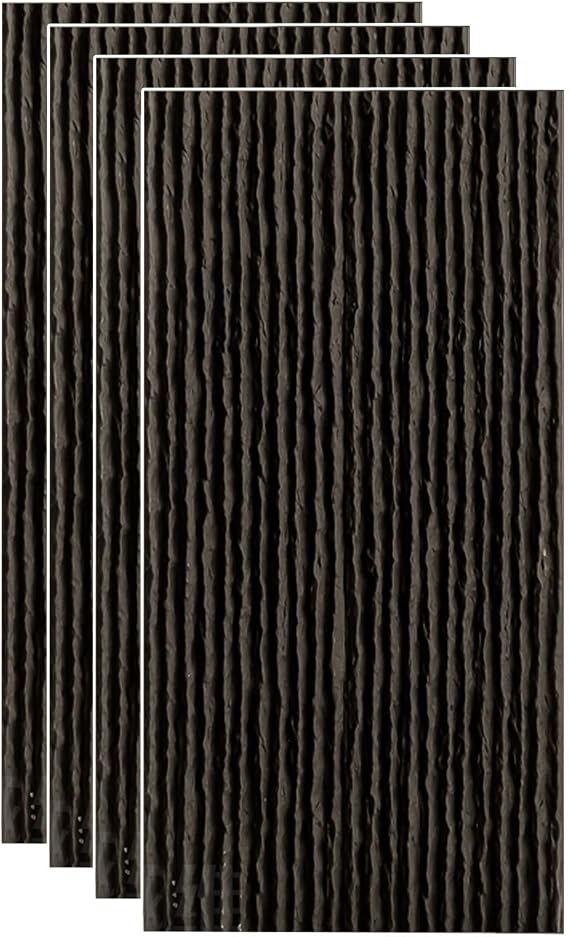 3D Wall Panels Stream Faux Stone Texture, Waterproof Exterior All Weather Wall Cladding, Decorative Wall Wainscoting for Home Commercial(Gray 2,4pack)