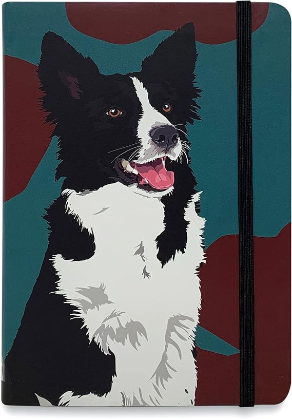 Border Collie Pocket Notebook by Leslie Gerry