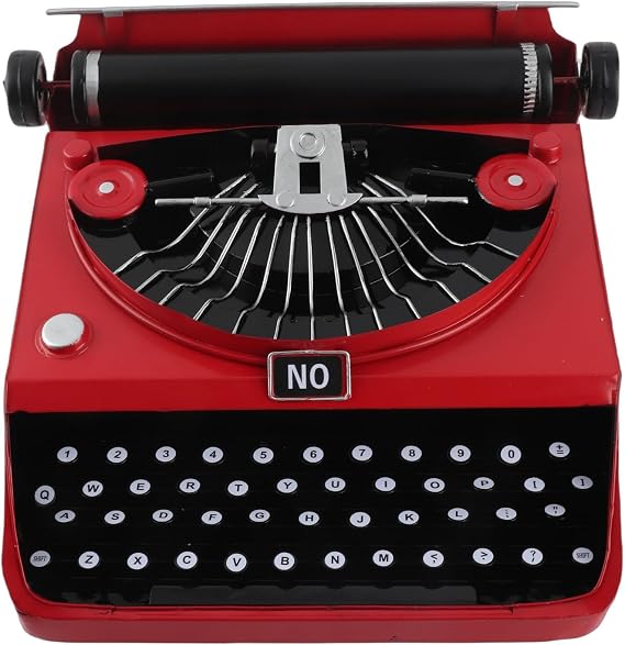 Classic Retro Manual Typewriter - Metal Decor, Stress Relief Gifts for Women & Men, Home Decoration