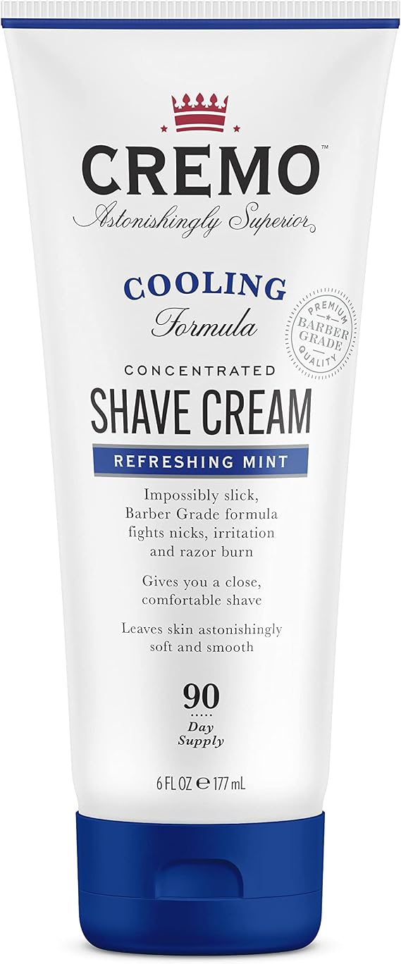 CREMO Cooling Shaving Cream for Men - Fights Razor Burn - 177ml
