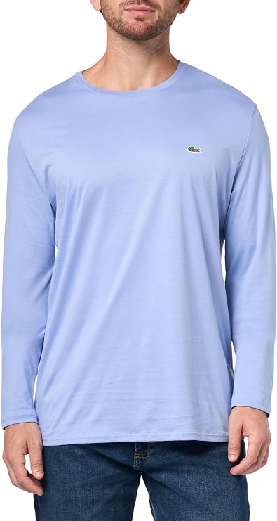 Lacoste Men's Crew Neck Long Sleeve Regular Fit Classic T-Shirt Crew Neck Long Sleeve Regular Fit Classic T-Shirt (Pack of 1)
