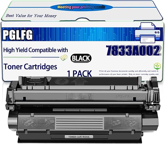 Compatible for Canon 7833A002 Toner Cartridges Work for LC 510 PC-D420 I-Sensys Fax L 390 PC-D320 Laser Fax L401 PC-D340 Printers, High Yield 3500 Pages, with Chip (1 Pack Black)