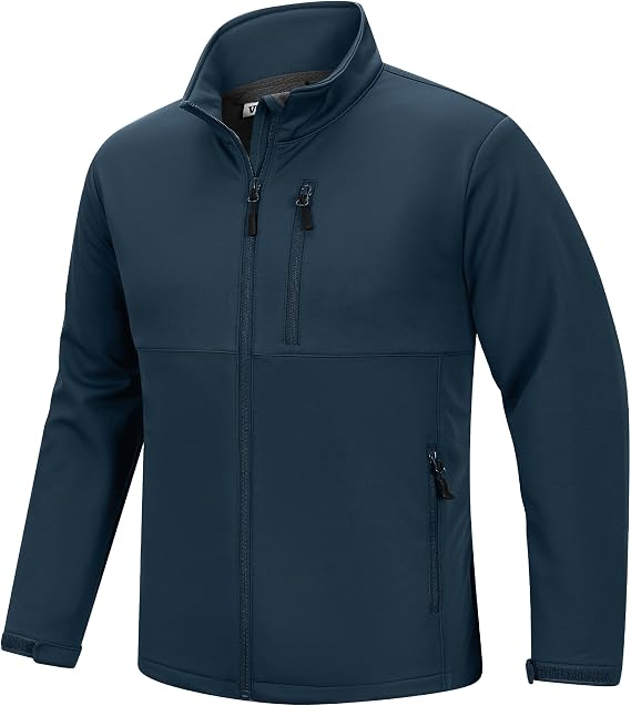 Outdoor Ventures Men's Waterproof Softshell Jacket Warm Golf Outerwear