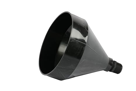 Funnel King 32410 Polyethylene Drum Funnel, 3 Quart Capacity, 1 Inch Threaded Spout, 7-1/2 Top ID, 250 Degree F Max Temp, WirthCo