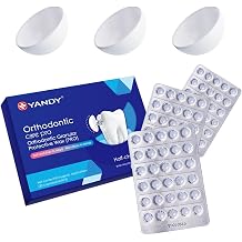 YANDY Orthodontic Wax for Braces, Dental Wax for Braces 90 Individually Sealed Dots, Food Grade Braces Wax with Long-Lasting Hold, Easy to Mold Protective Wax for Brackets & Wires(Unscented)